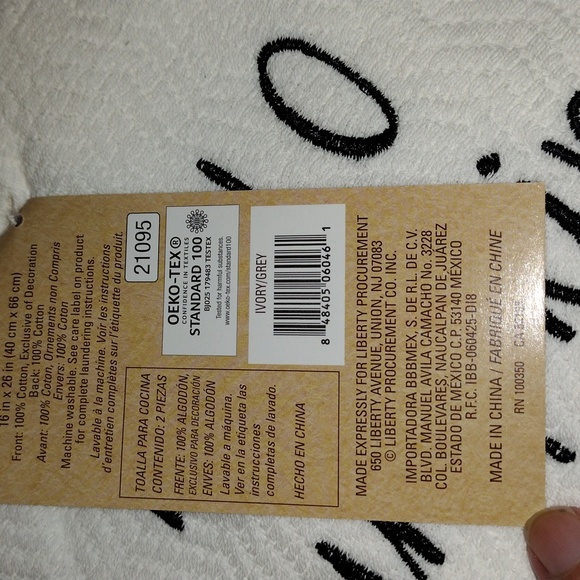 2 PC Oeko-tex Kitchen Towel Pumpkin Harvest Thanksgiving - Picture 3 of 6